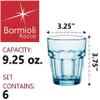 Bormioli Rocco Rock Bar Lounge Rocks Glasses, Blue, Set of 6, 27 cl 9 1/4 oz. view 2