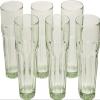Bormioli Rocco Rock Bar 12.5 oz. Long Drink Stackable Tempered Beverage Glasses for Cold Drinks, Water, and Cocktails, Set of 6, Mint Green view 1