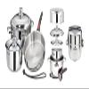 Magma 7 Piece Gourmet Nesting Stainless Steel Cookware Set, Induction Compatible, Oven Safe to 500F - Suitable for All Stovetops, Removable Handles, Black view 3