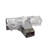 LaSalle Bristol 20351207 Utopia Chrome Finish 4" Plastic Tub and Shower Diverter with Clear Handles view 1