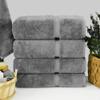 Chakir Turkish Linens | Hotel & Spa Quality 100% Cotton Premium Turkish Towels | Soft & Absorbent (4-Piece Bath Towels, Gray) view 2