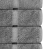 Chakir Turkish Linens | Hotel & Spa Quality 100% Cotton Premium Turkish Towels | Soft & Absorbent (4-Piece Bath Towels, Gray) view 4