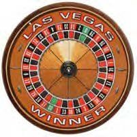 NS Las Vegas Magnet Roulette Wheel 2.5" Across (Very Large Silver Dollar Size) 33504