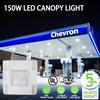 LED Canopy Gas Station Light, 150W 21000LM Surface Mount Garage Ceiling Light, 5700K (500W HID/HPS Equivalent), 90-277V, IP65, DLC & UL Listed view 2