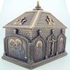 Religious Catholic Gift Cold Cast Bronze 5 7/8 Inch Church Chapel Icon Rosary Keepsake Trinket Box view 1