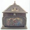 Religious Catholic Gift Cold Cast Bronze 5 7/8 Inch Church Chapel Icon Rosary Keepsake Trinket Box view 3