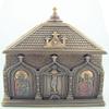 Religious Catholic Gift Cold Cast Bronze 5 7/8 Inch Church Chapel Icon Rosary Keepsake Trinket Box view 4