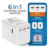 OREI Universal Travel Adapter  All-in-One Worldwide Power Plug Converter with Dual USB Charging Ports  Compatible with USA, EU, UK, AUS view 3