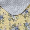 Laura Ashley - King Quilt Set, Reversible Cotton Bedding with Matching Shams, Lightweight Home Decor for All Seasons (Linley Yellow, King) view 3