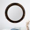 Creative Co-Op Round Metal Porthole Mirror view 1