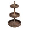 Decorative Wood & Tin 3 Tier Tray view 1