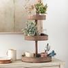 Decorative Wood & Tin 3 Tier Tray view 2
