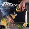 Homestia Gold Bartender Kit - Stainless Steel Cocktail Shaker Bar Set - Mixology Bar Tools with Drink Shaker, Mixer Spoon and Muddler for Cocktails - Home Bar Accessories - 11 Pcs Gift Idea view 2