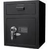 Barska Digital Depository Safe with Drop Slot  Solid Steel Lock Box for Cash, Mail & Valuables, Dual PIN Code Access, Anti-Pry Door, 2 Steel Bolts, Mounting Hardware  for Home & Office Security view 1