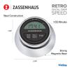 Zassenhaus Magnetic Retro Digital Kitchen Timer, 2.75-Inch, Silver, M072211 view 2