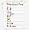 All Ewired Up 50 Baby Shower Emoji Pictionary Picture Game - Baby Shower Game - Gender Neutral (50-sheets) view 1