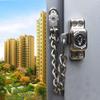 Stainless Steel Window Chain Lock Guard Door Restrictor Child Safety Security Chain Lock for Flat Open Windows Anti Theft Home Hardware Opening Restrictor Lock with Key view 4