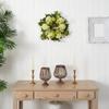 Nearly Natural 4780 Hydrangea Wreath, 22-Inch, Cream/Green view 4