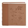 Golden State Art Photo Album holds 4x6 200 Horizontal Pictures with Memo Space, Leather Vintage Cover for Wedding Family Christmas(Brown) view 1