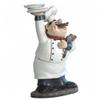 George S. Chen Imports SS-G-65003 Chef Holding Plates Figurine, 10.75" view 2
