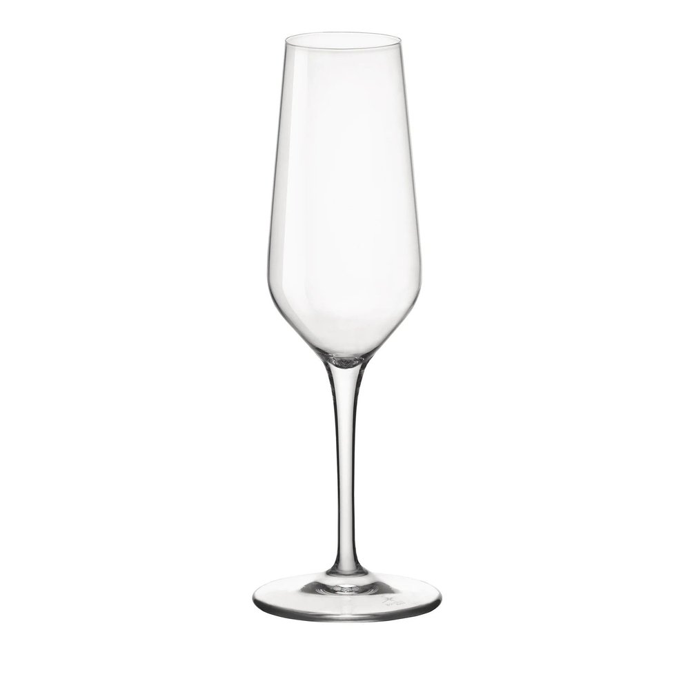 Bormioli Rocco Electra Flute Glasses, Clear, Set of 6