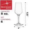 Bormioli Rocco Electra Flute Glasses, Clear, Set of 6 view 2
