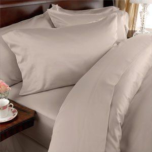 Elegance Linen Wrinkle-Free- 1200 Thread Count King Size Luxury Silky Soft Weave 4pcs Sheet Set, Solid Beige/TAN