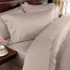 Elegance Linen Wrinkle-Free- 1200 Thread Count King Size Luxury Silky Soft Weave 4pcs Sheet Set, Solid Beige/TAN view 1