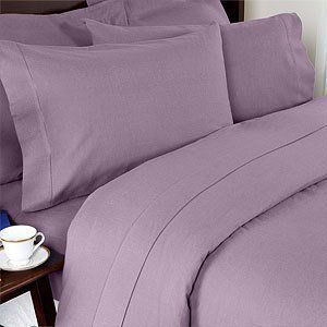 Elegance Linen Wrinkle-Free- 1200 Thread Count King Size Luxury Silky Soft Weave 4pcs Sheet Set, Solid Lilac