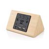 OCT17 Wooden Wood Clock, New Version LED Alarm Digital Desk Clock Adjustable Brightness, Alarm Time, Displays Time Date Temperature - Bamboo view 3