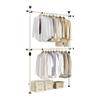 PRINCE HANGER Heavy Duty Adjustable Garment Rack  One Touch System for Easy Assembly, 352 LBS Load Capacity, Freestanding Metal Wardrobe Closet Rack Ivory (Width Adjustable, PHUS-0023) view 1