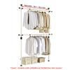 PRINCE HANGER Heavy Duty Adjustable Garment Rack  One Touch System for Easy Assembly, 352 LBS Load Capacity, Freestanding Metal Wardrobe Closet Rack Ivory (Width Adjustable, PHUS-0023) view 3