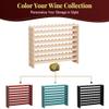 LEMY Wine Rack, 8-Tiers Wooden Storage Shelf, Freestanding Bottle Holder Display Wine Holder Display for Cellar, Bar, Kitchen(96 Bottles) view 4