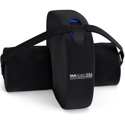 Skil-Care Abductor Cushion for Hip Alignment and Leg Positioning, Knee Pillow for Side Sleepers with Strap, Prevents Contracture and Abduction, 555060