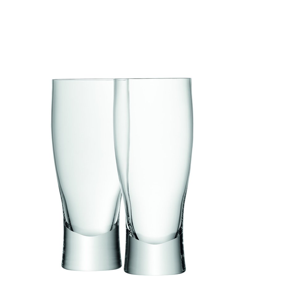 LSA International Bar Beer Glass Clear, 18.5 fl oz/H9.5in x 2