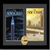 Creative Picture Frames [1420bk-b] Double Magazine Frame Holds Magazines Measuring 8 by 10 7/8-inches, Black/White Core Matting with Installed Hangers view 1