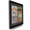 Creative Picture Frames [1420bk-b] Double Magazine Frame Holds Magazines Measuring 8 by 10 7/8-inches, Black/White Core Matting with Installed Hangers view 3