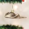 Old World Christmas Stingray Glass Blown Ornament for Christmas Tree, Handcrafted Holiday Decoration, Sea Collection view 2