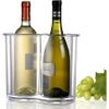 Prodyne Twin-Chill 2 Bottle Iceless Wine Cooler, Clear view 2
