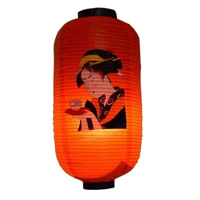 FANCYPUMPKIN Japanese Style Red Hanging Lanterns Sushi Bar Restaurant Folding Lantern for Izakaya, L-16