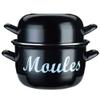 KitchenCraft World of Flavours Mussel Pot, Enamel, Large (25 cm) view 1