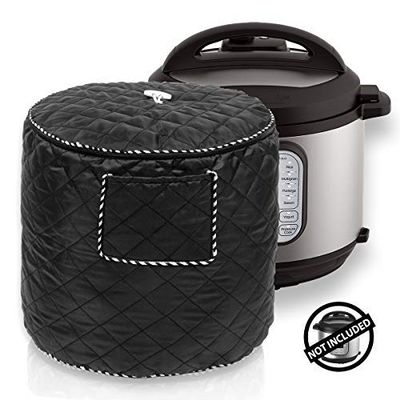 WERSEA Appliance Cover for 6 Quart Instant Pot and Electric Pressure Cooker with Front Pocket for Accessories