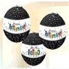 Unique Officially Retired Printed Paper Lanterns - 9.5" (Pack of 3) - Vibrant Colors & Durable Material | Perfect Retirement Party Decorations view 2
