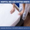 2 Pack - Fitted Hospital Bed Sheets, Soft Knitted Jersey Knit Sheet, 36"x84"x16" view 3