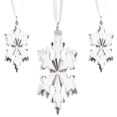 Swarovski 3-Piece Christmas Ornament Set, Limited Edition 2016