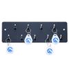 Pyramid Time Systems (43029) Industrial Wall Mounted Key Rack with 9 Hooks, Durable Steel Key Holder and Organizer for Office, Time Clock Badge Rack Hanger with Black Powder Coat Finish view 2