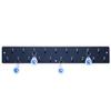 Pyramid Time Systems Industrial Wall Mounted Key Rack with 19 Hooks, Powder Coated Steel Key Holder and Organizer for Office, Time Clock Badge Rack Hanger, Durable and Corrosion-Resistant, Black view 2
