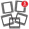 Beistle Black 5 Piece Filmstrip Photo Fun Frames, 12" view 4