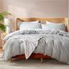 Nestl Light Grey California King Duvet Cover Sets - Soft Double Brushed Cal King Duvet Cover, 3 Piece, with Button Closure, 1 Duvet Cover 104x98 inches and 2 Pillow Shams view 1
