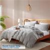 Nestl Light Grey California King Duvet Cover Sets - Soft Double Brushed Cal King Duvet Cover, 3 Piece, with Button Closure, 1 Duvet Cover 104x98 inches and 2 Pillow Shams view 2